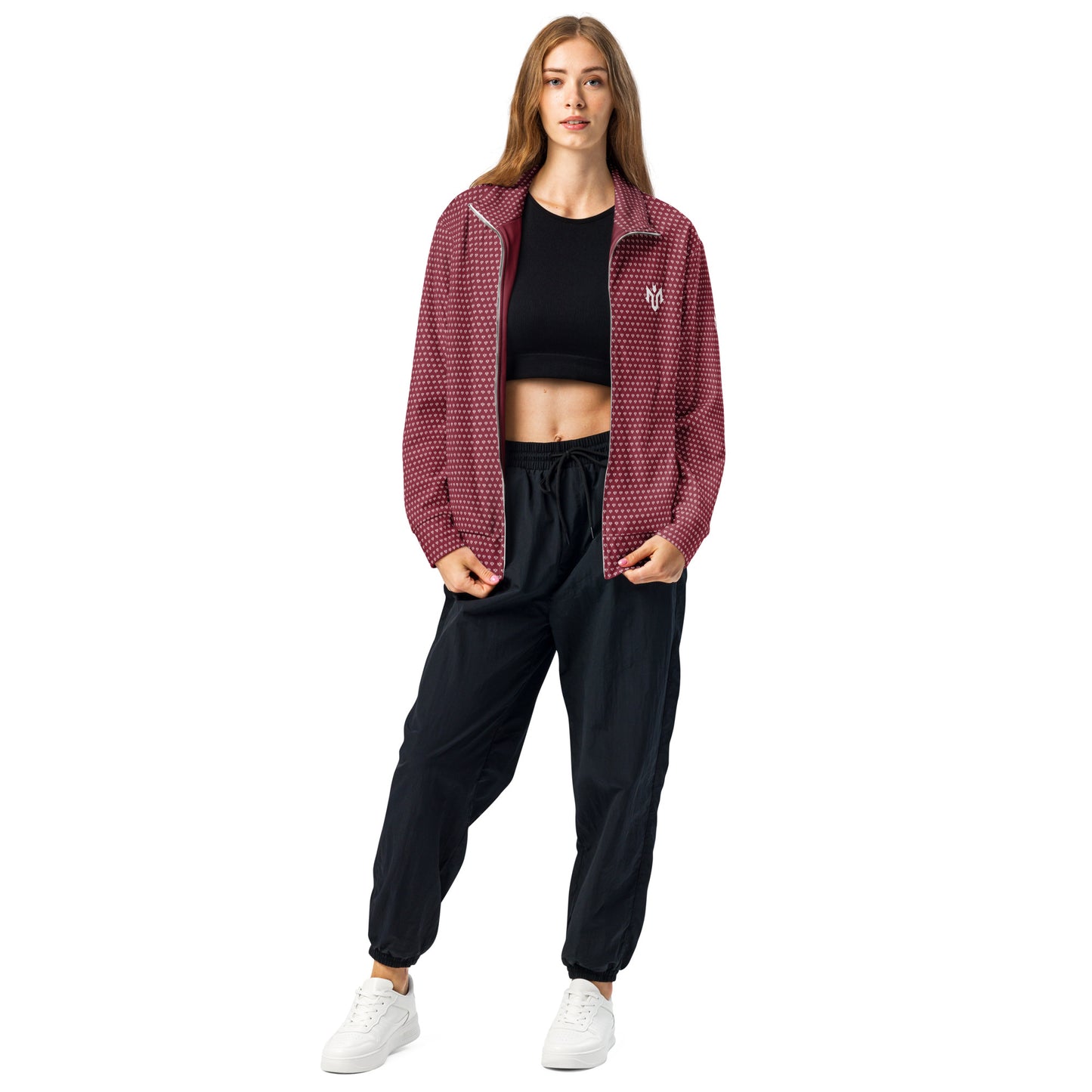 M.U.S.T. Fit Sports Unisex Track Jacket Burgundy