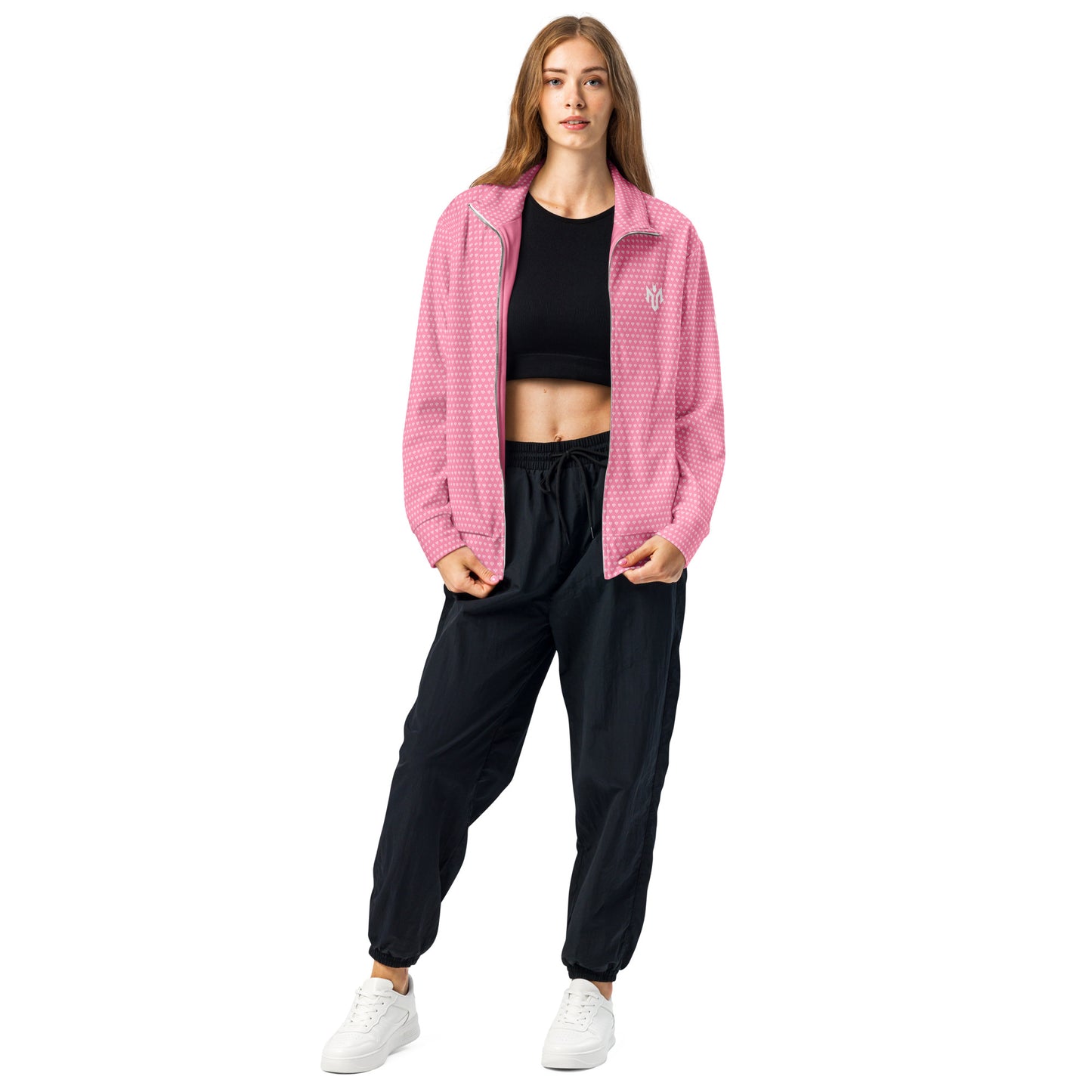 M.U.S.T. Fit Sports Unisex Track Jacket Tickle me Pink