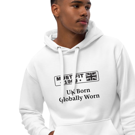 M.U.S.T. Fit® Sports hoodie with 'Made in Britain' design – soft, stylish, and built for everyday comfort.
