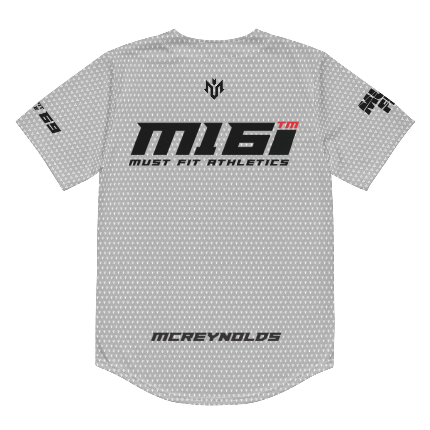 M.U.S.T. Fit Baseball Jersey Silver