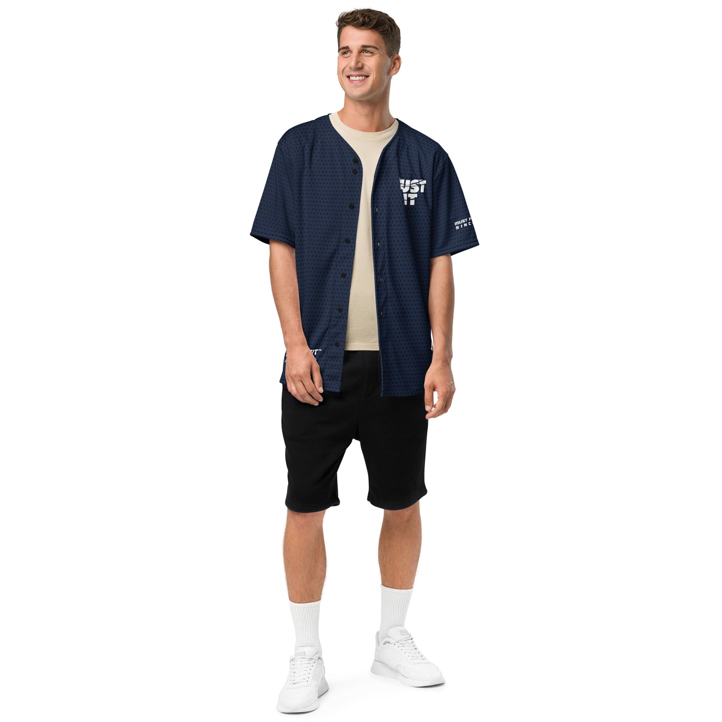 M.U.S.T. Fit Baseball Jersey Navy