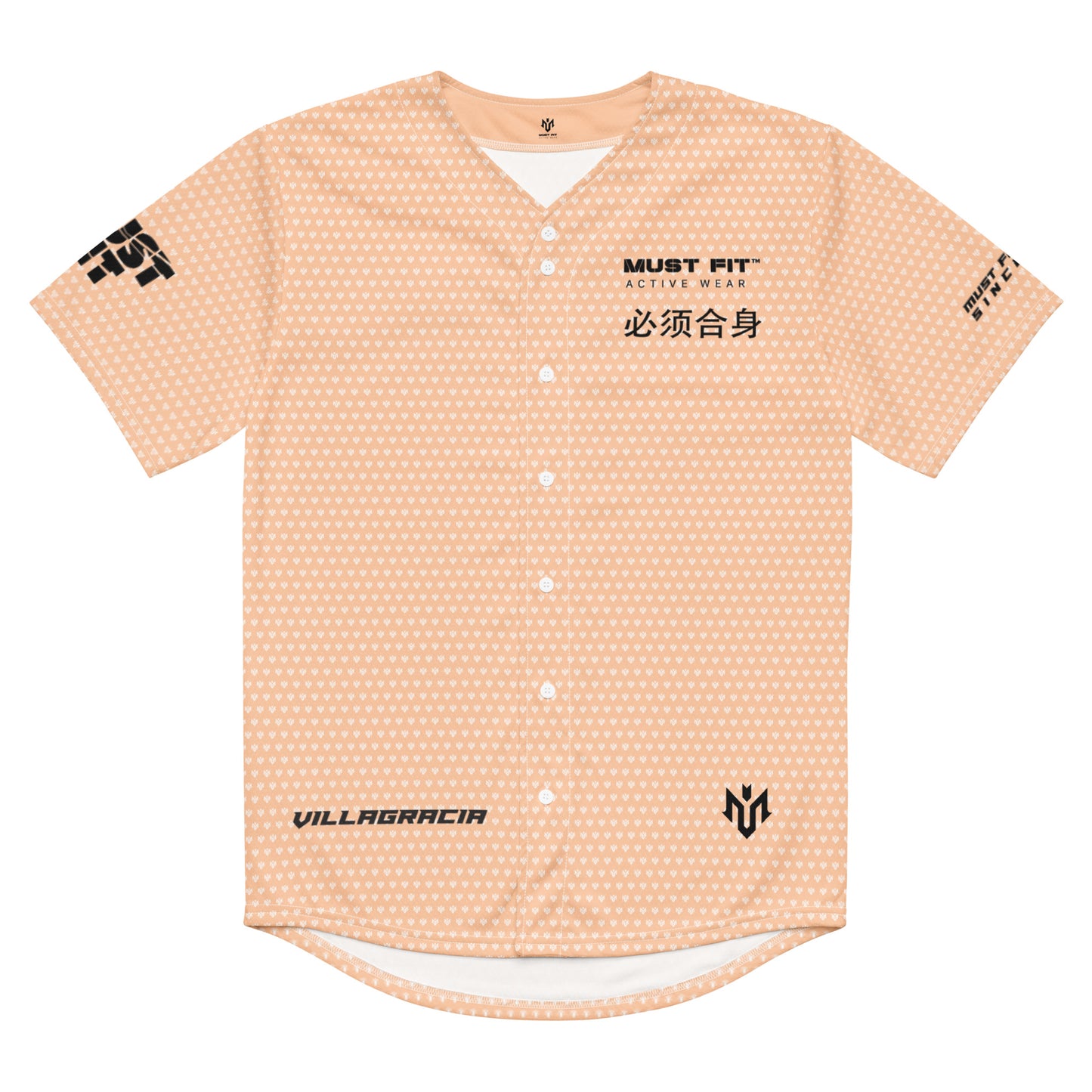 M.U.S.T. Fit Baseball Jersey Peach