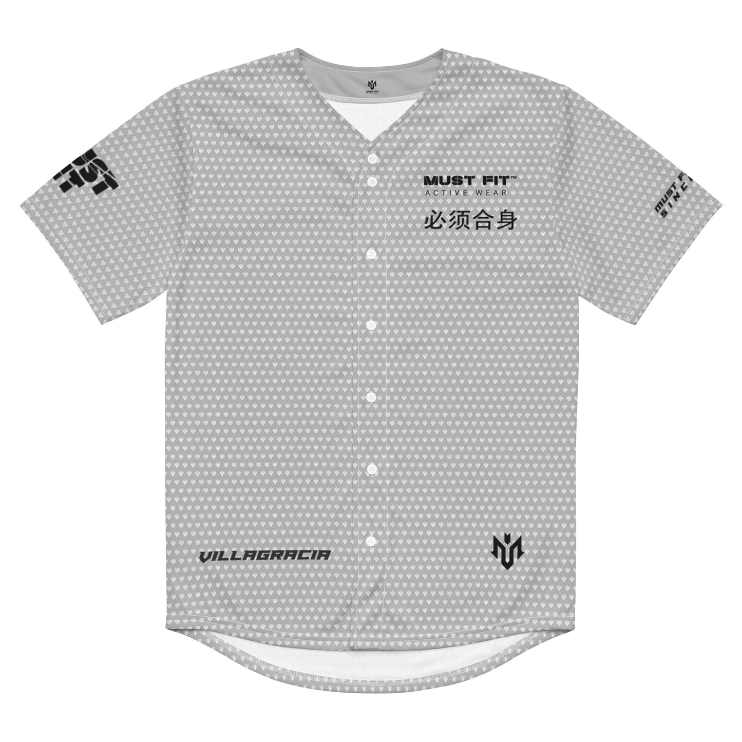 M.U.S.T. Fit Baseball Jersey Silver