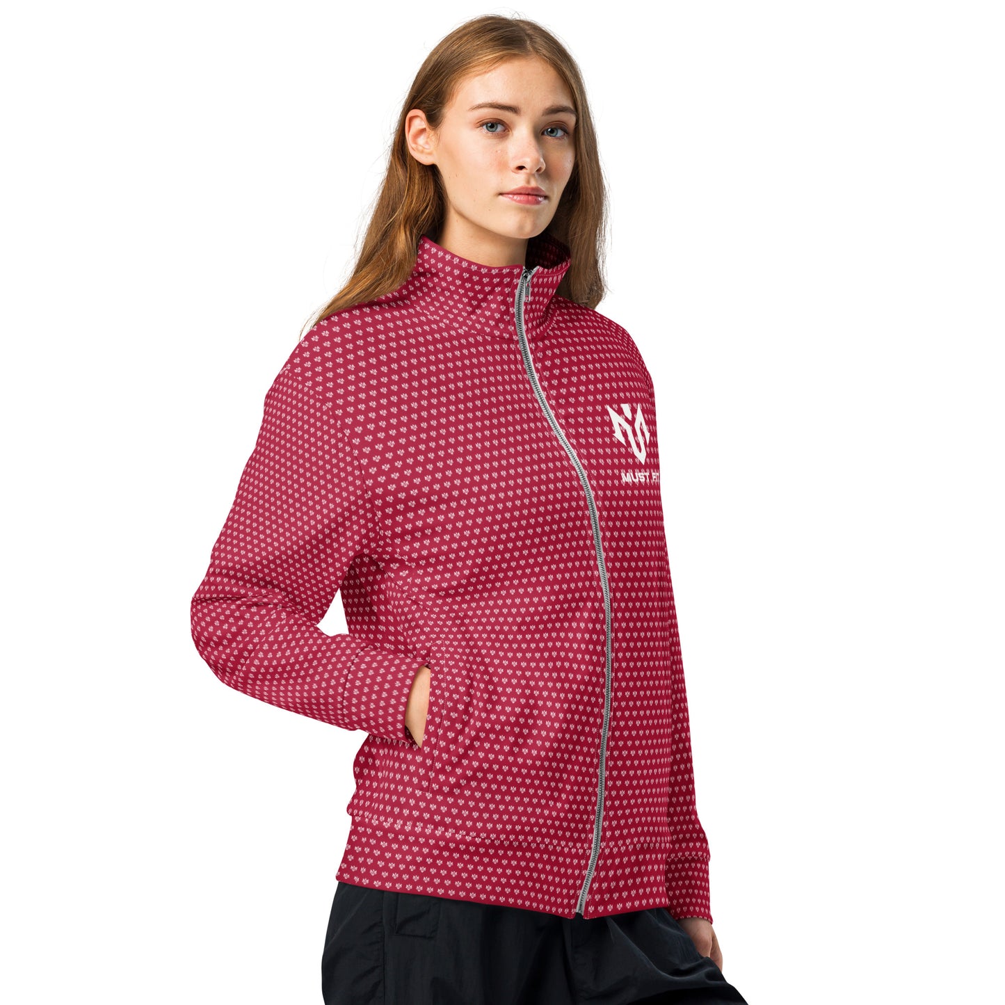 M.U.S.T. Fit Unisex Track Jacket Carmine