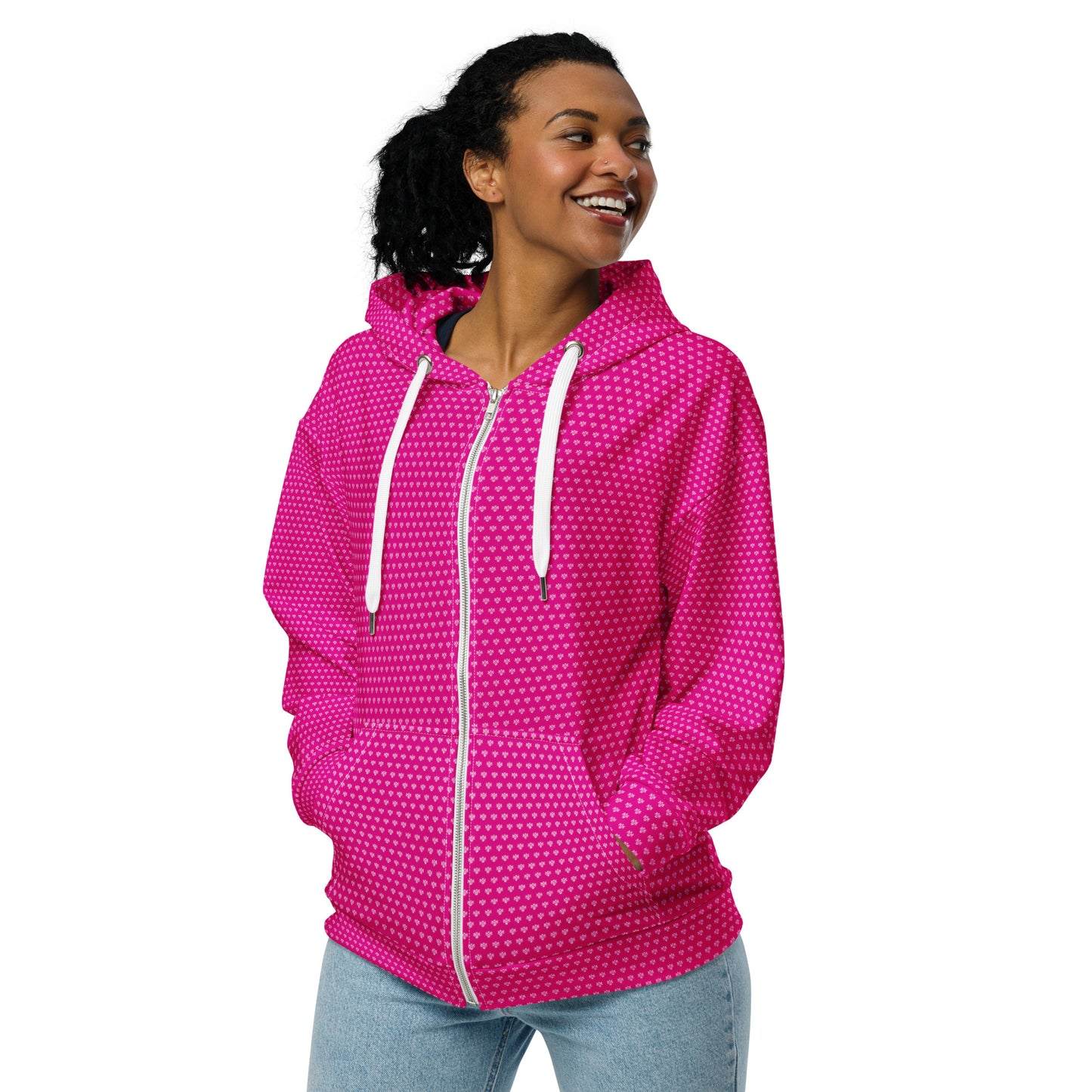 M.U.S.T. Fit Barbie Colour' Unisex Zip Hoodie