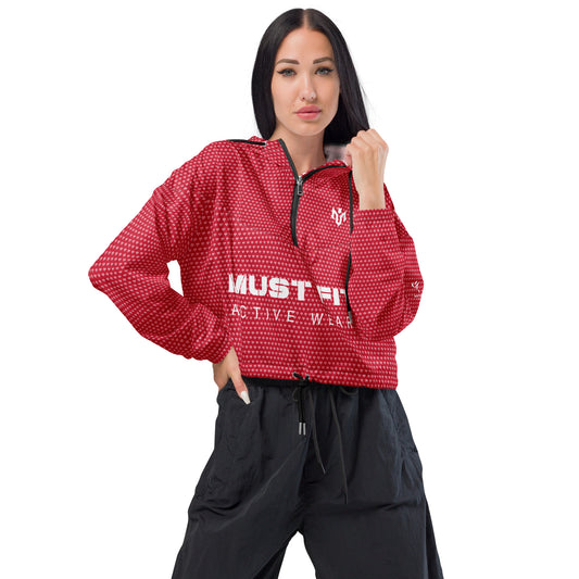 M.U.S.T. Fit Women’s Red Limited Edition Cropped Windbreaker